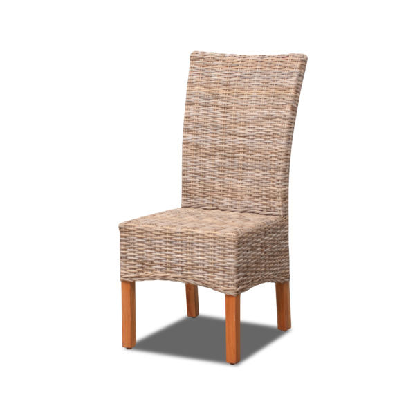 High-Back Cane Dining Chair - lots and crates